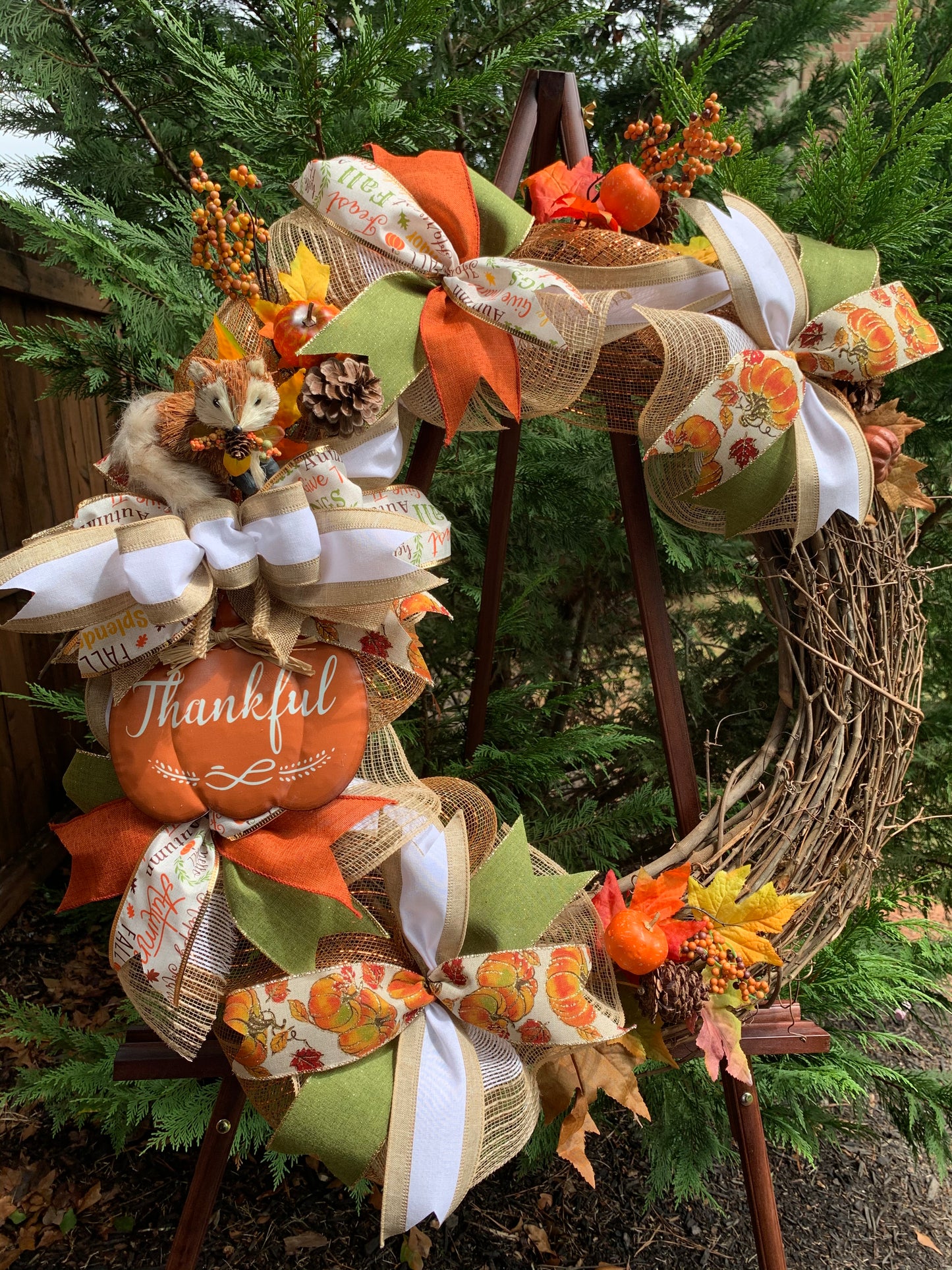 Forest Friend Fall Wreath 24”