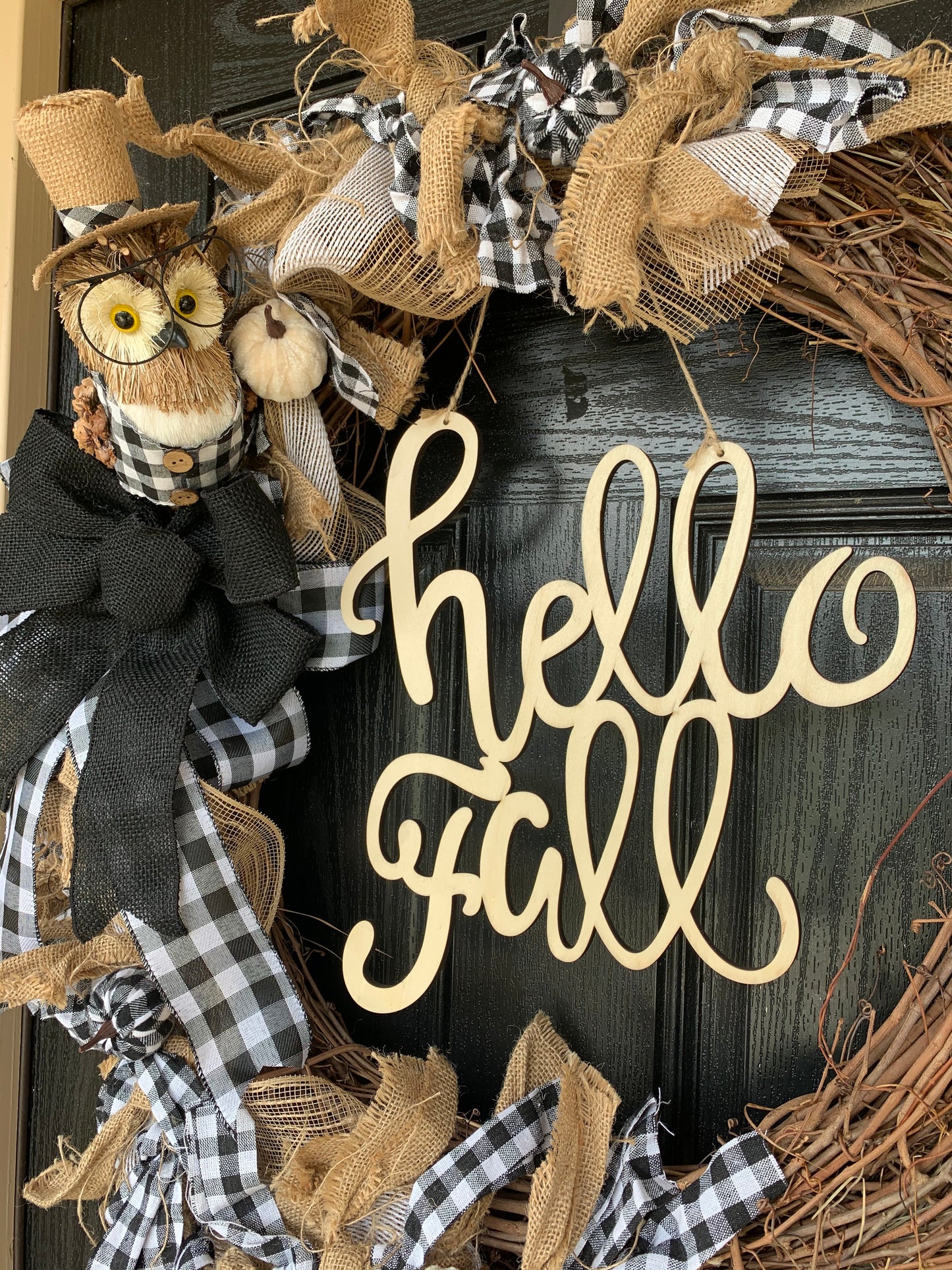 Owl See You This Fall Wreath 24”