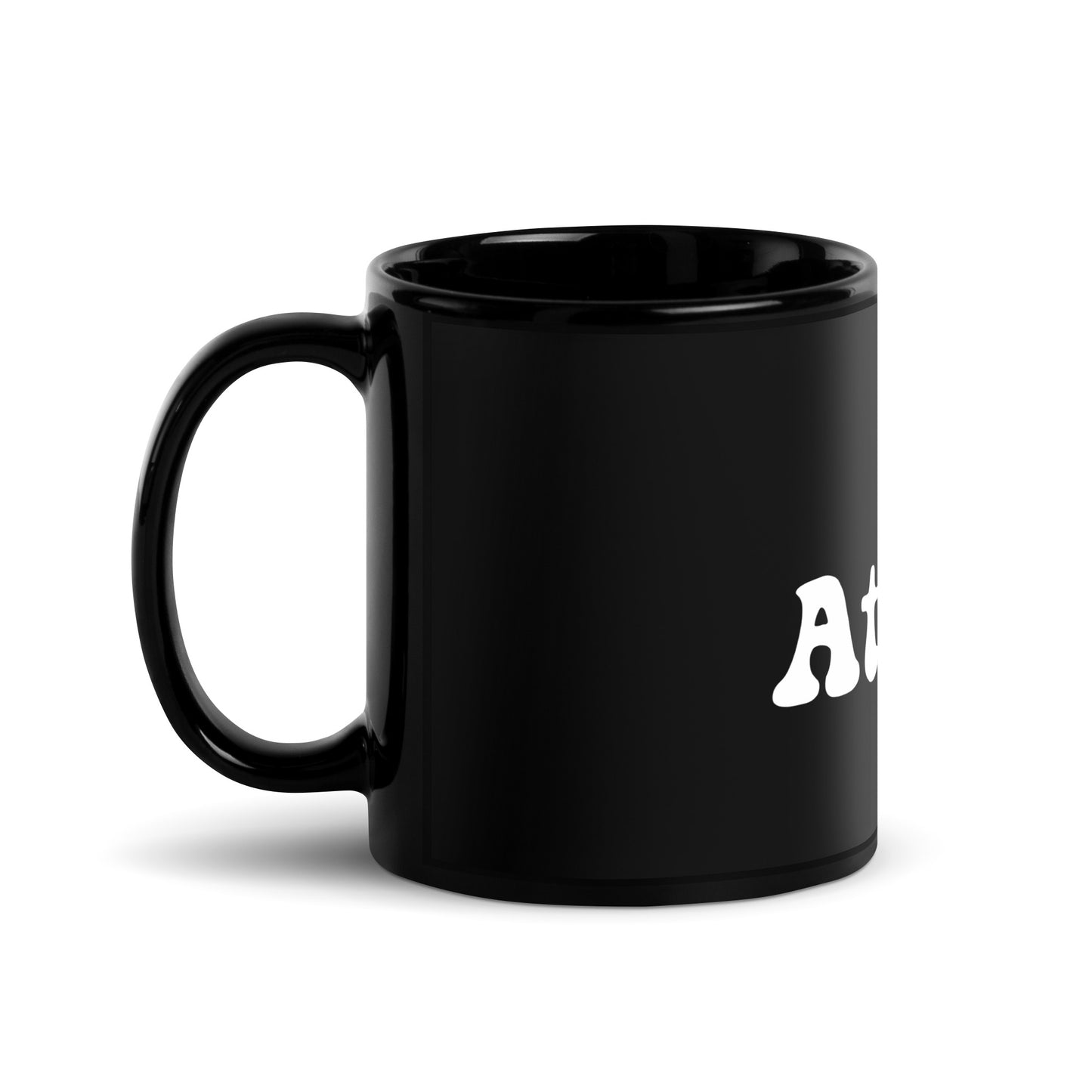 I Love Atlanta Black Glossy Mug