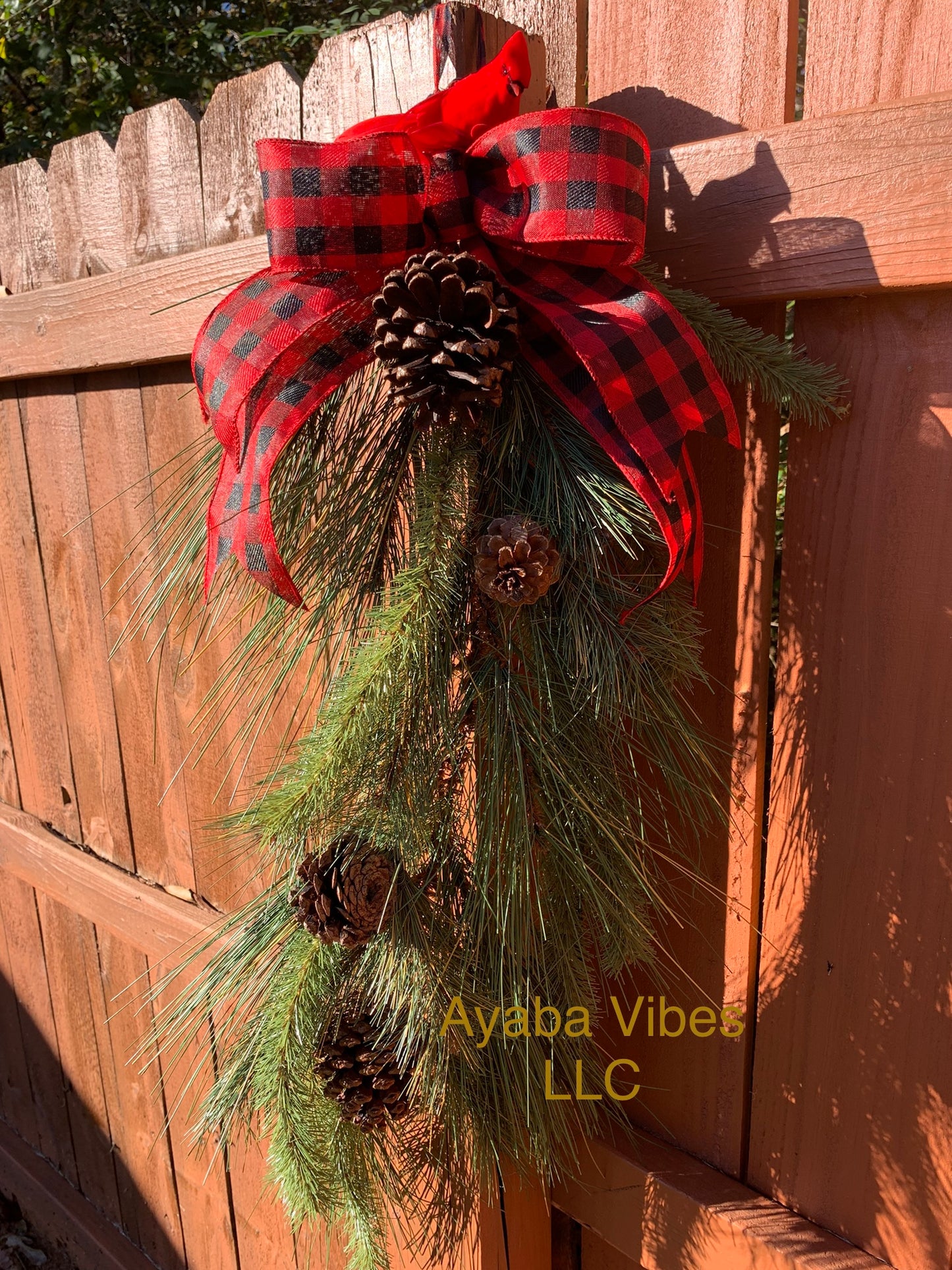 Cardinal Christmas Door Hanger