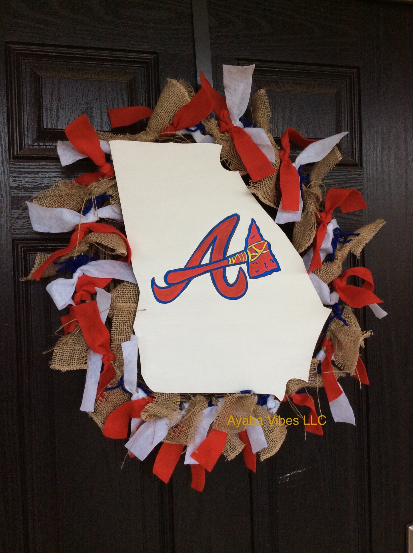 Atlanta Braves Wreath 18”