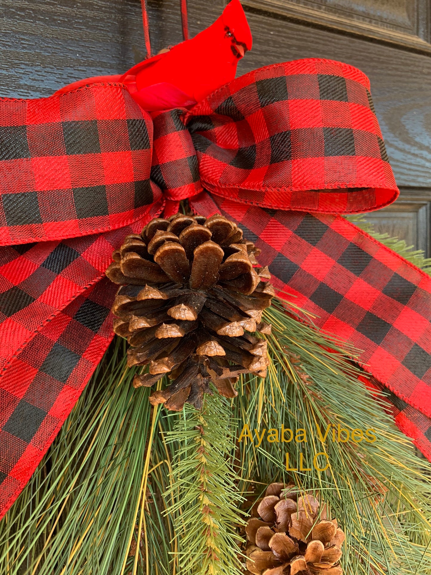 Cardinal Christmas Door Hanger