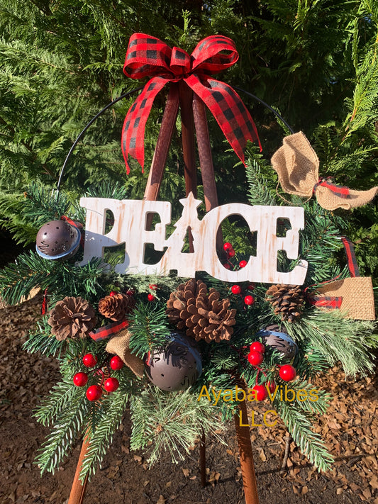 Peace this Christmas Wreath 15”