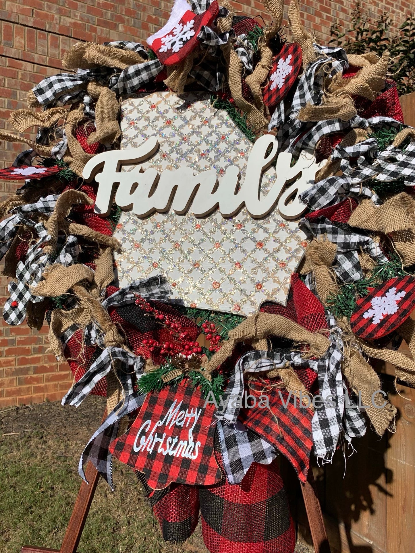 It’s a Georgia Christmas with Family Wreath 24”