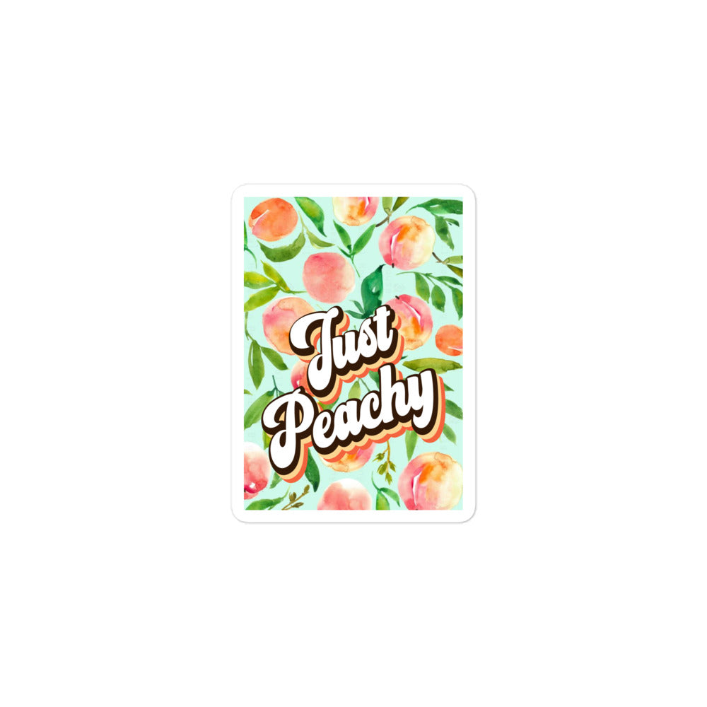 Just Peachy Bubble-free Stickers