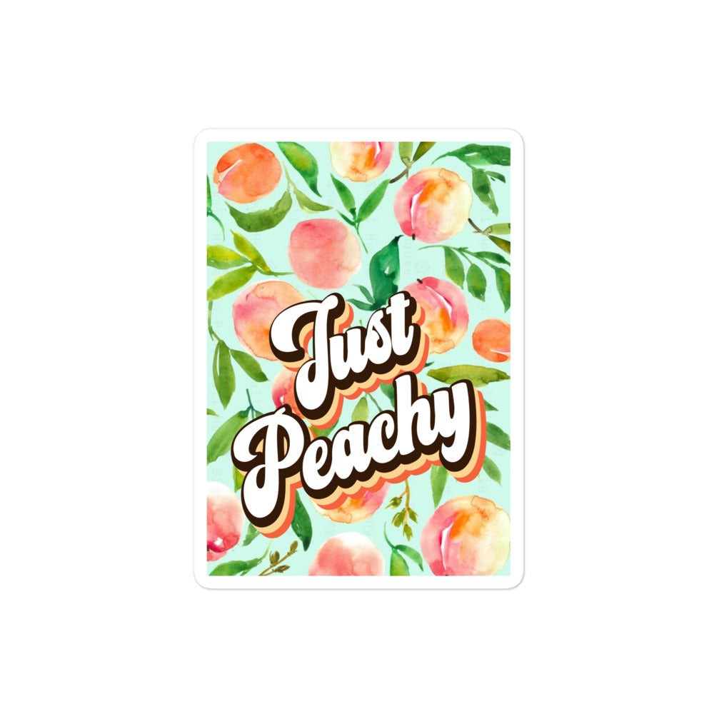 Just Peachy Bubble-free Stickers