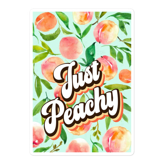 Just Peachy Bubble-free Stickers