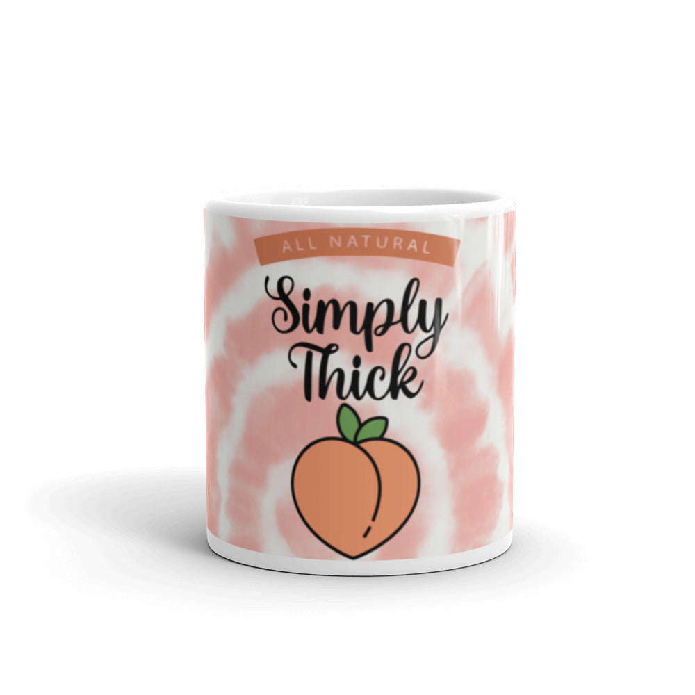 Simply Thick Peach Glossy Mug