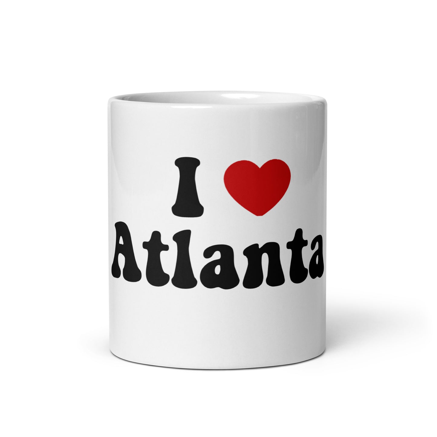 I Love Atlanta White Glossy Mug