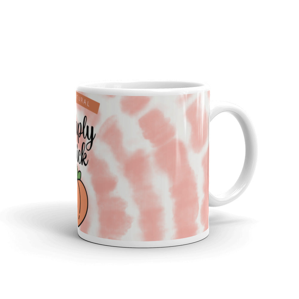 Simply Thick Peach Glossy Mug