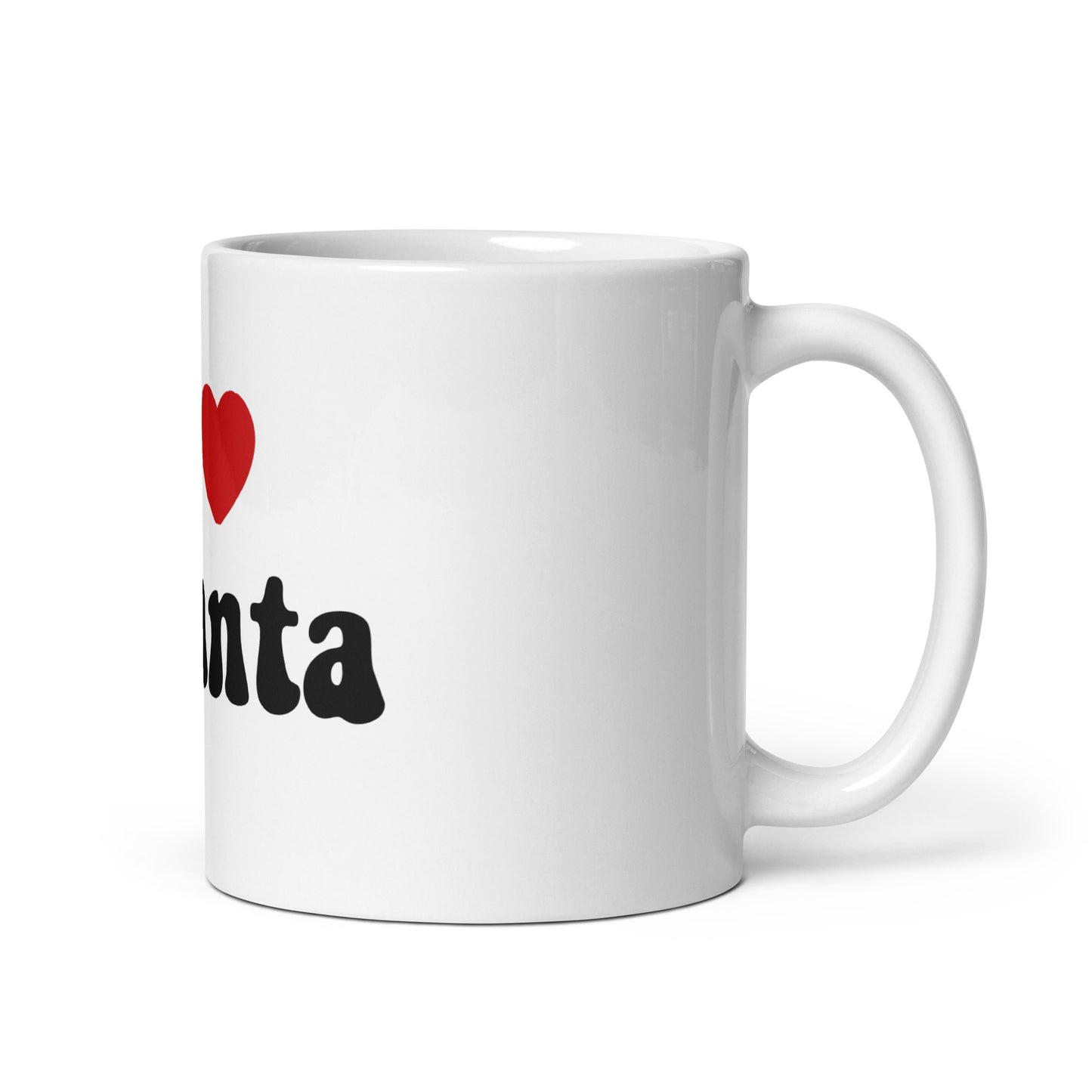 I Love Atlanta White Glossy Mug