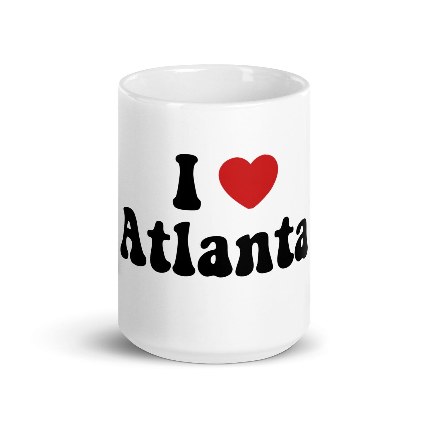 I Love Atlanta White Glossy Mug