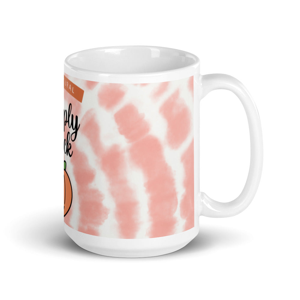 Simply Thick Peach Glossy Mug