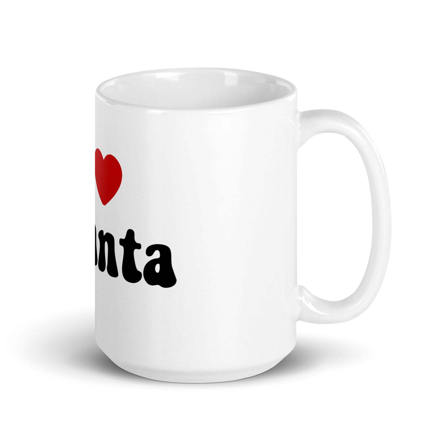 I Love Atlanta White Glossy Mug